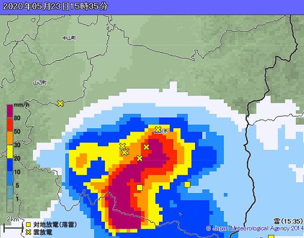 ガストフロントの移動速度 気象 歳時 防災 サロン